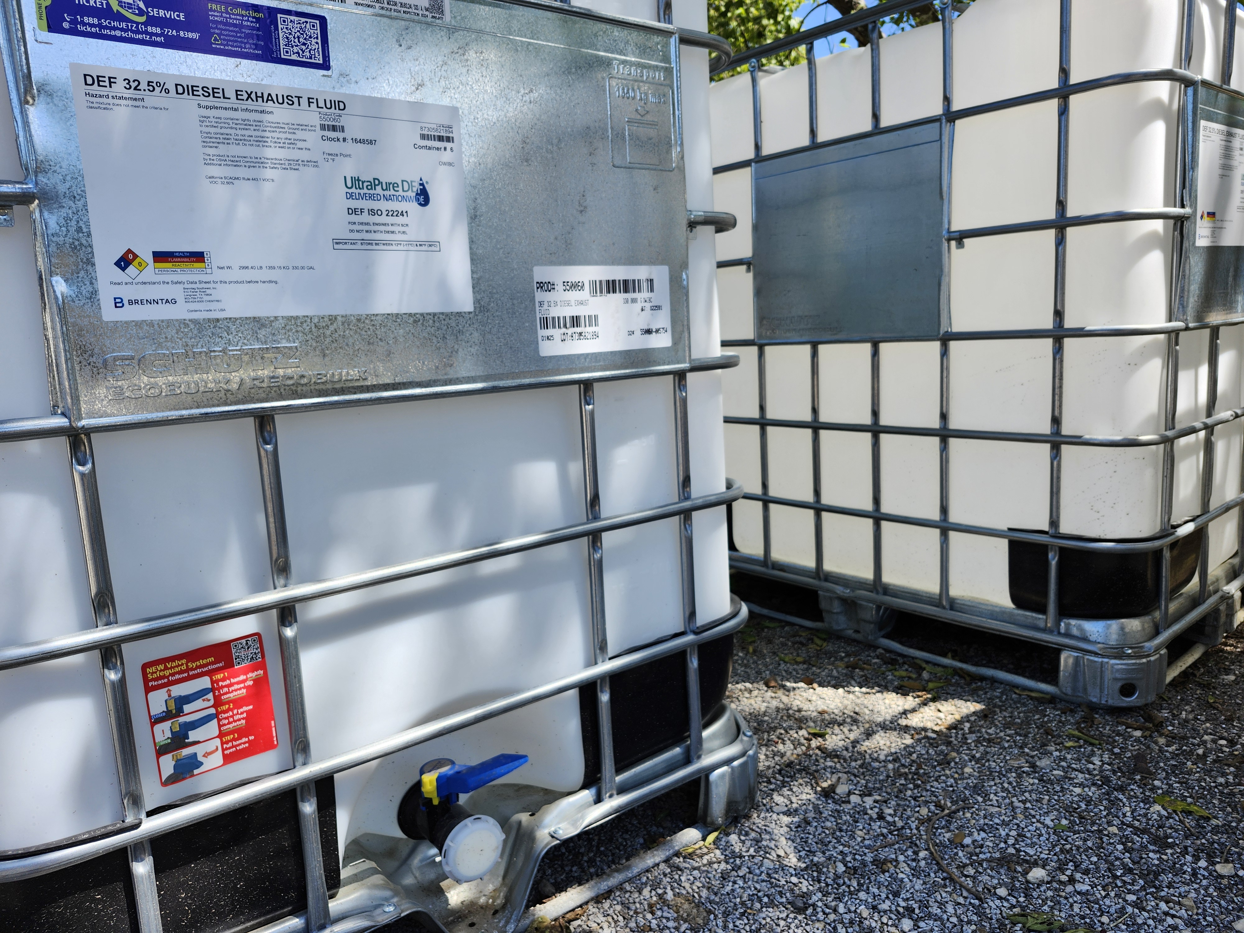 DEF storage on site