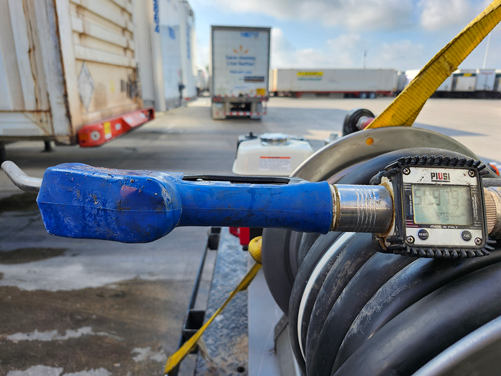 DEF fluid delivery on site