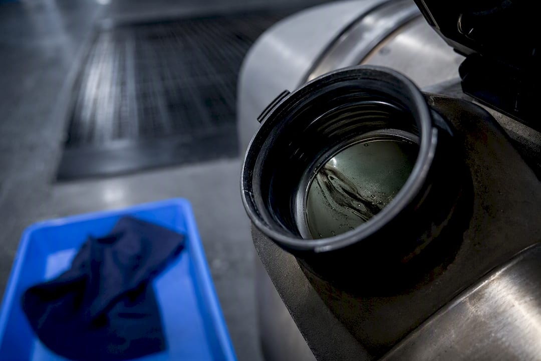 Diesel contamination visible in DEF filler neck