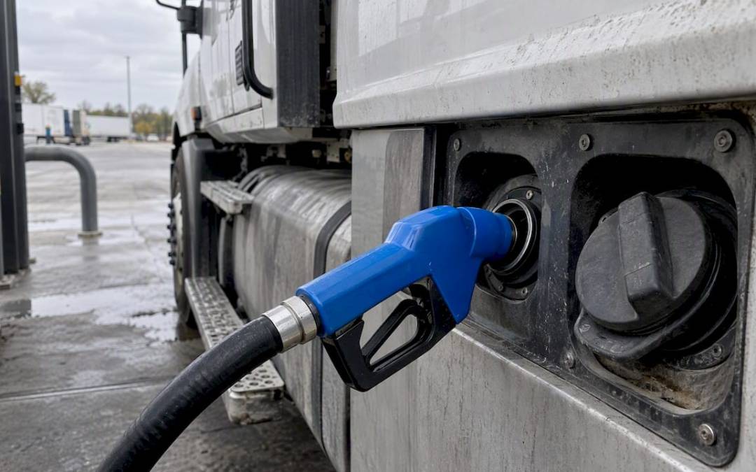 Truck DEF and diesel fill points